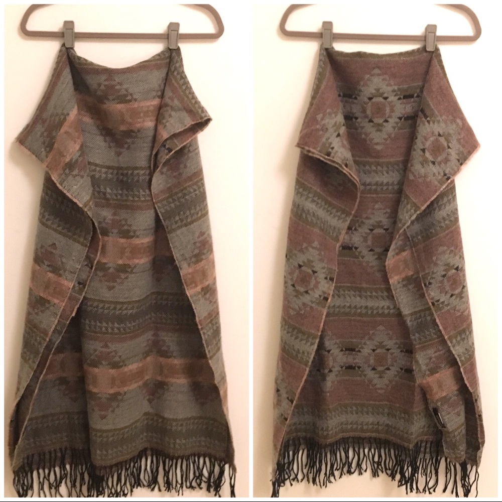 Beautiful soft large Navajo blanket inspired scarf